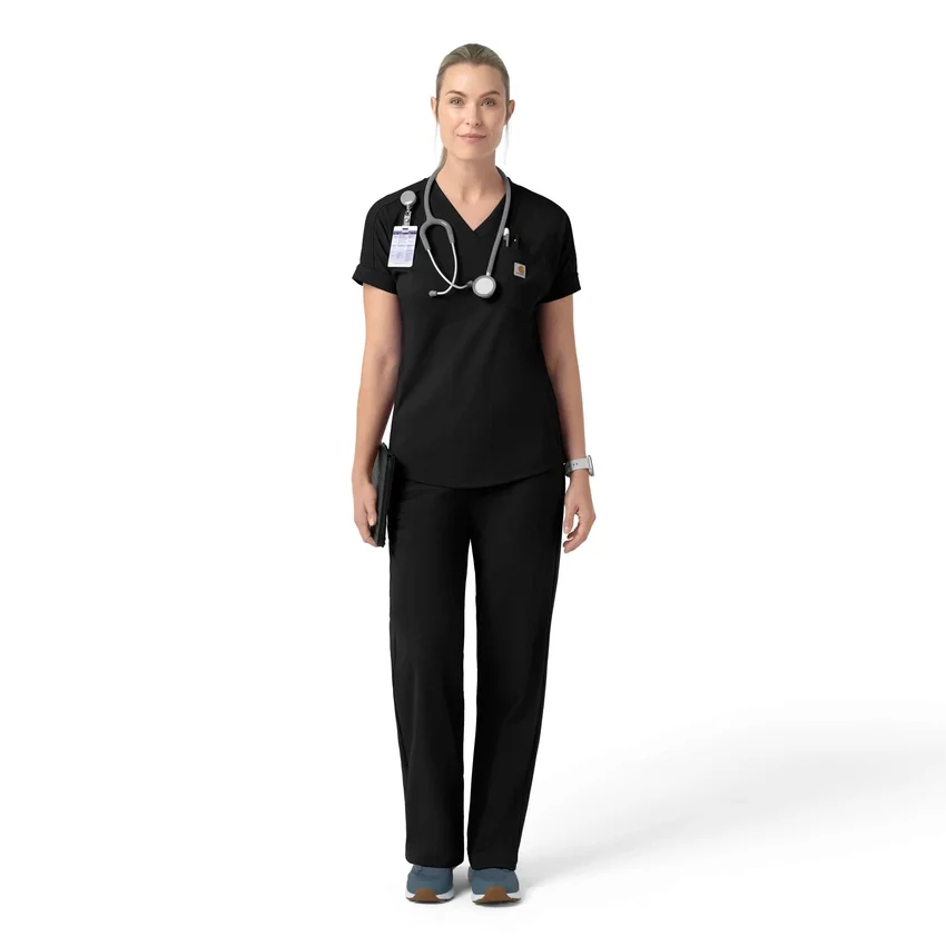 Γυναικείο πλεκτό μπλουζάκι εργασίας Force Cross-Flex με V-neck