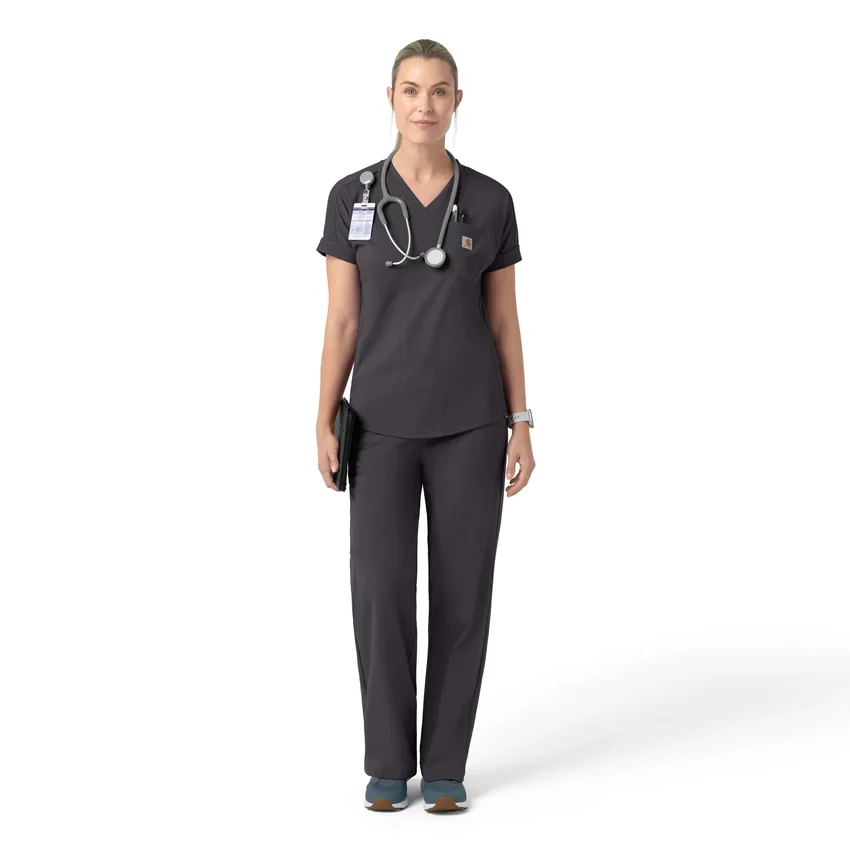 Γυναικείο πλεκτό μπλουζάκι εργασίας Force Cross-Flex με V-neck