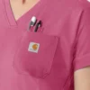 Γυναικείο πλεκτό μπλουζάκι εργασίας Force Cross-Flex με V-neck
