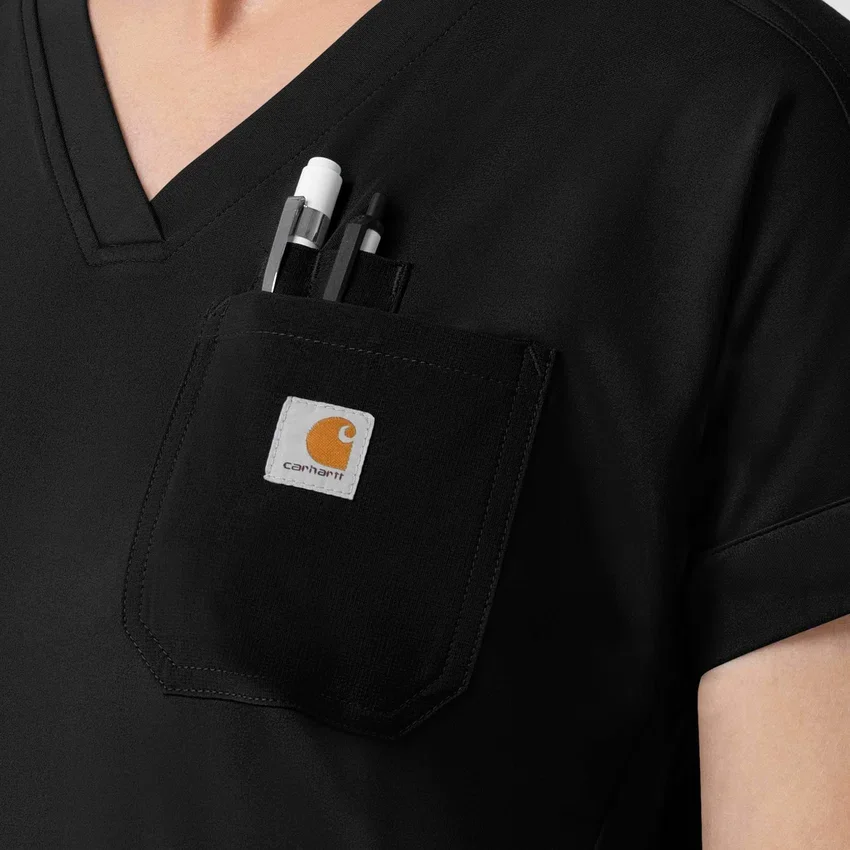 Γυναικείο πλεκτό μπλουζάκι εργασίας Force Cross-Flex με V-neck
