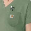 Γυναικείο πλεκτό μπλουζάκι εργασίας Force Cross-Flex με V-neck