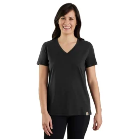 Γυναικείο T-shirt Tencel με χαλαρή εφαρμογή, ελαφρύ, αναπνεύσιμο και με V-neck