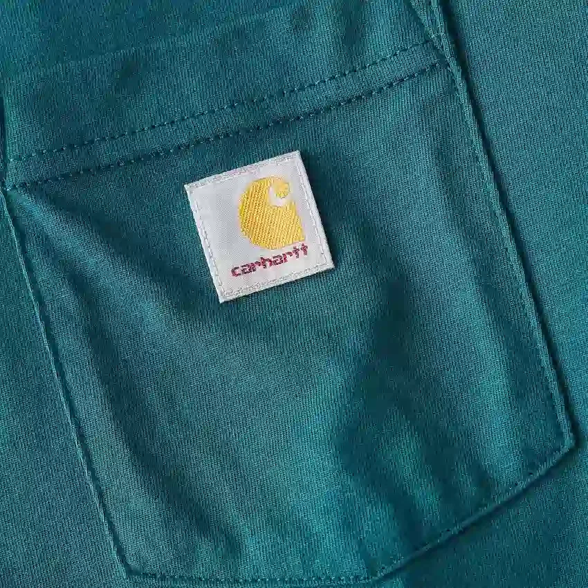 Γυναικείο T-shirt Tencel με φαρδιά εφαρμογή, μακριά μανίκια, στρογγυλή λαιμόκοψη και τσέπη