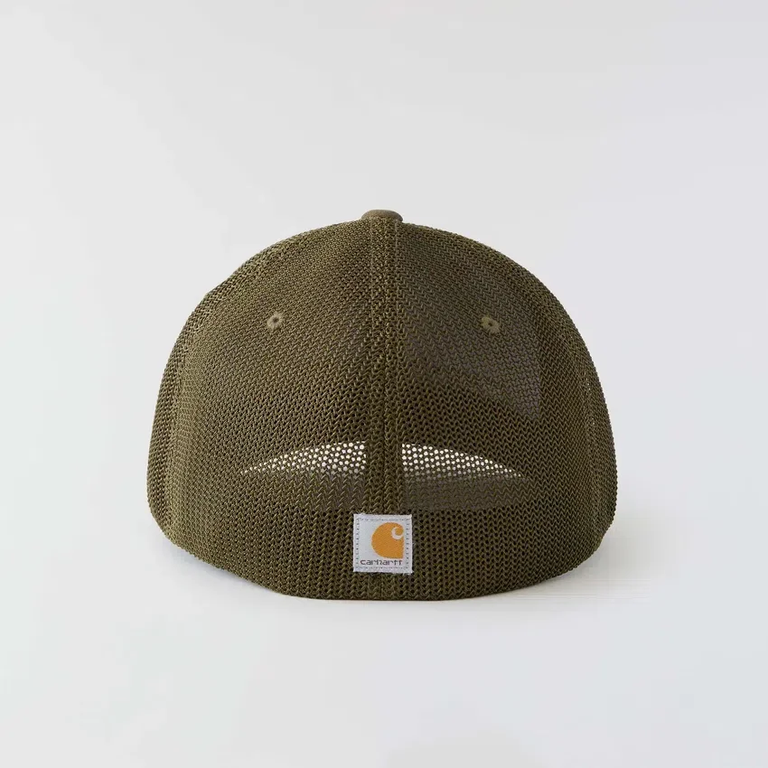 Καπέλο Rugged Flex™ με στενή εφαρμογή, από καμβά και πλέγμα στην πίσω πλευρά, με γραφικό λογότυπο
