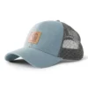 Καπέλο Trucker από πλυμένο βαμβακερό ύφασμα με πίσω μέρος από πλέγμα