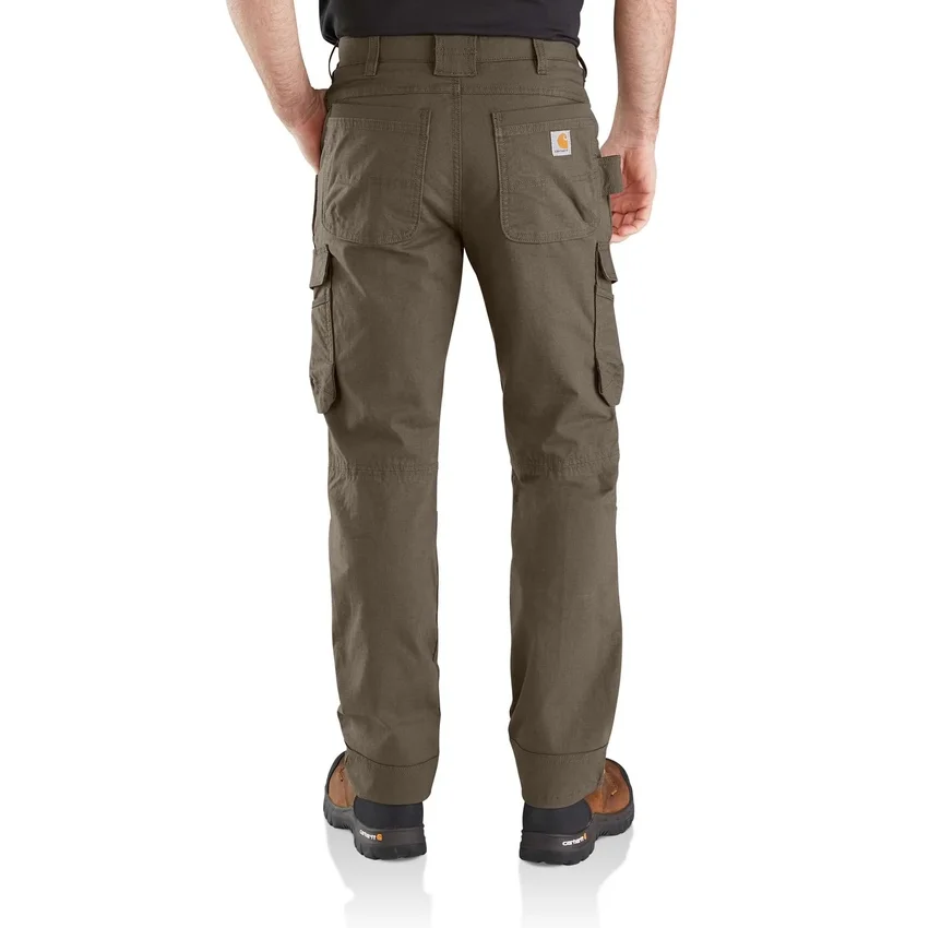 Παντελόνι εργασίας Cargo με χαλαρή, ίσια γραμμή, ατσάλινη κατασκευή και διπλά γόνατα - Παντελόνι εργασίας