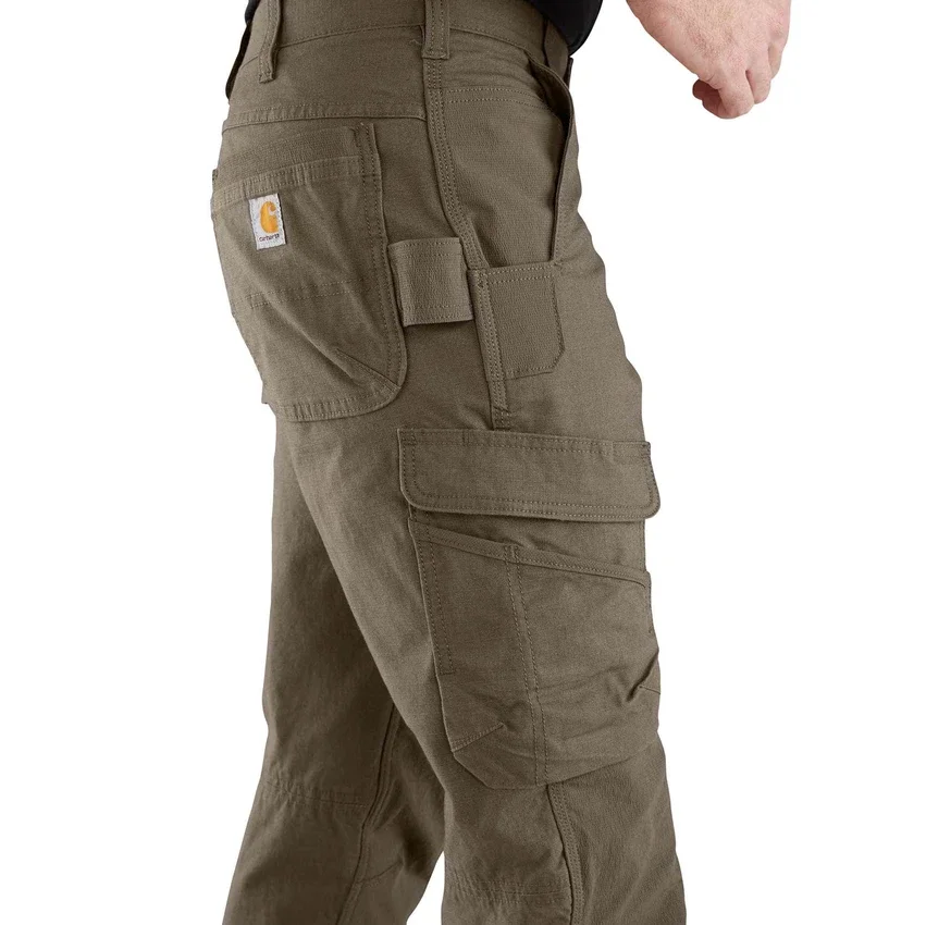 Παντελόνι εργασίας Cargo με χαλαρή, ίσια γραμμή, ατσάλινη κατασκευή και διπλά γόνατα - Παντελόνι εργασίας