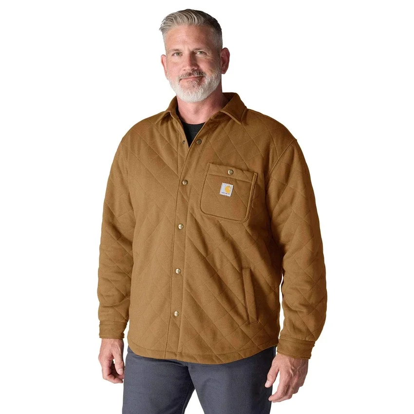Rain Defender® Φαρδιά εφαρμογή, βαρύ καπιτονέ πουκάμισο-τζάκετ με κουμπιά μπροστά