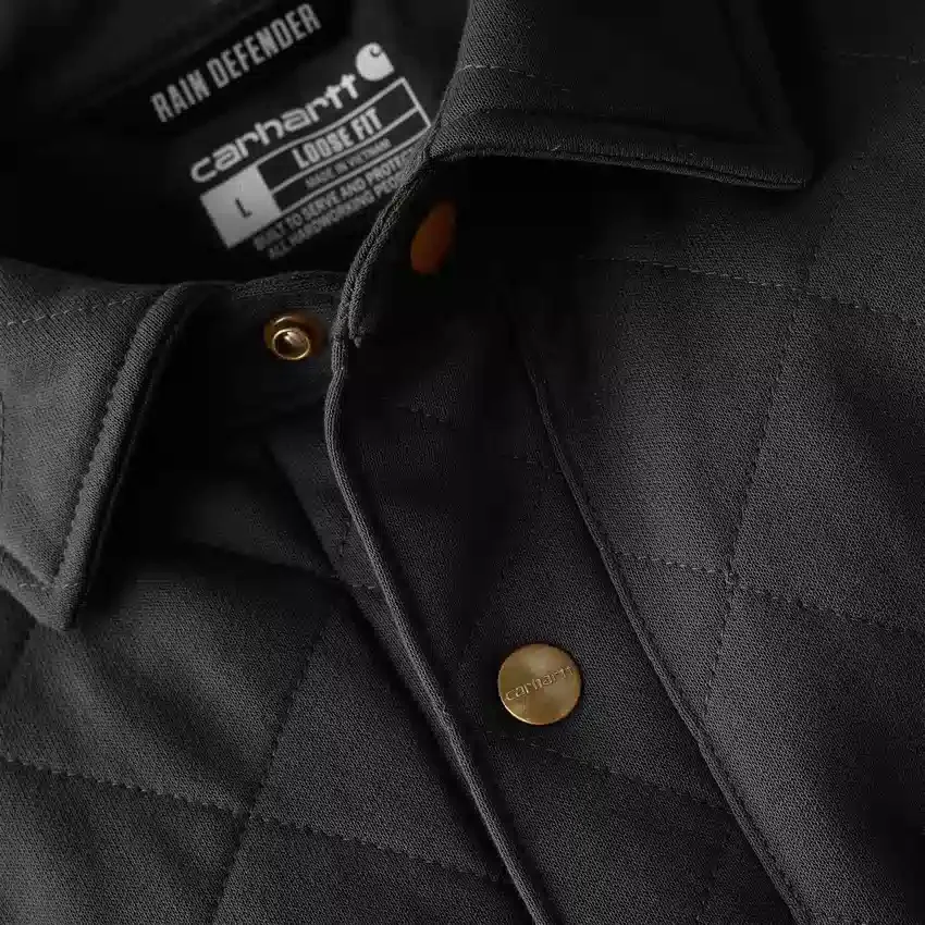 Rain Defender® Φαρδιά εφαρμογή, βαρύ καπιτονέ πουκάμισο-τζάκετ με κουμπιά μπροστά