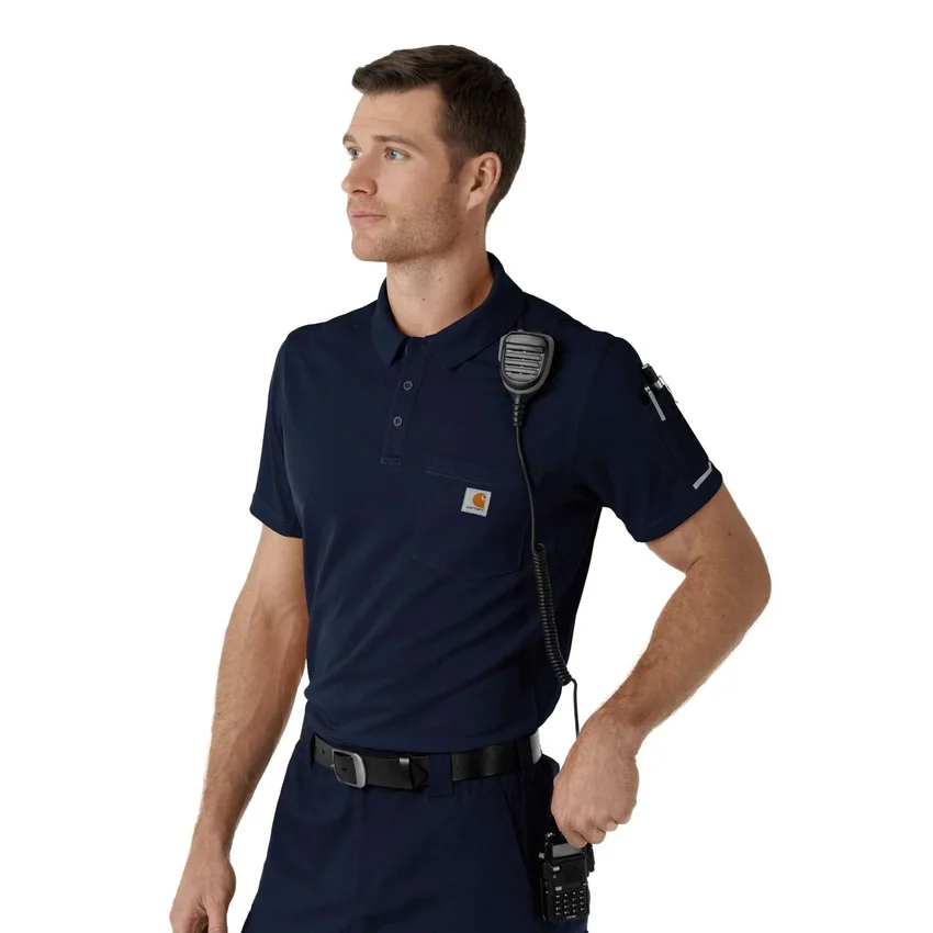 Rugged Flex® Rscu Ελαφρύ Πολό με Κοντά Μανίκια για Ιατρική Χρήση