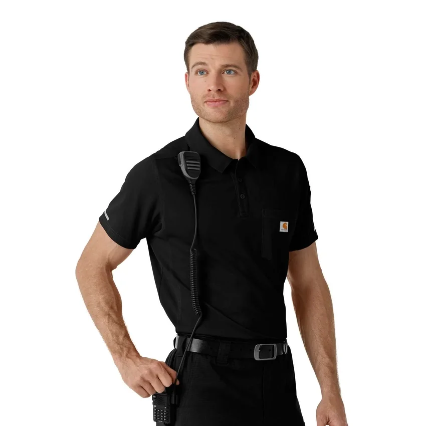 Rugged Flex® Rscu Ελαφρύ Πολό με Κοντά Μανίκια για Ιατρική Χρήση