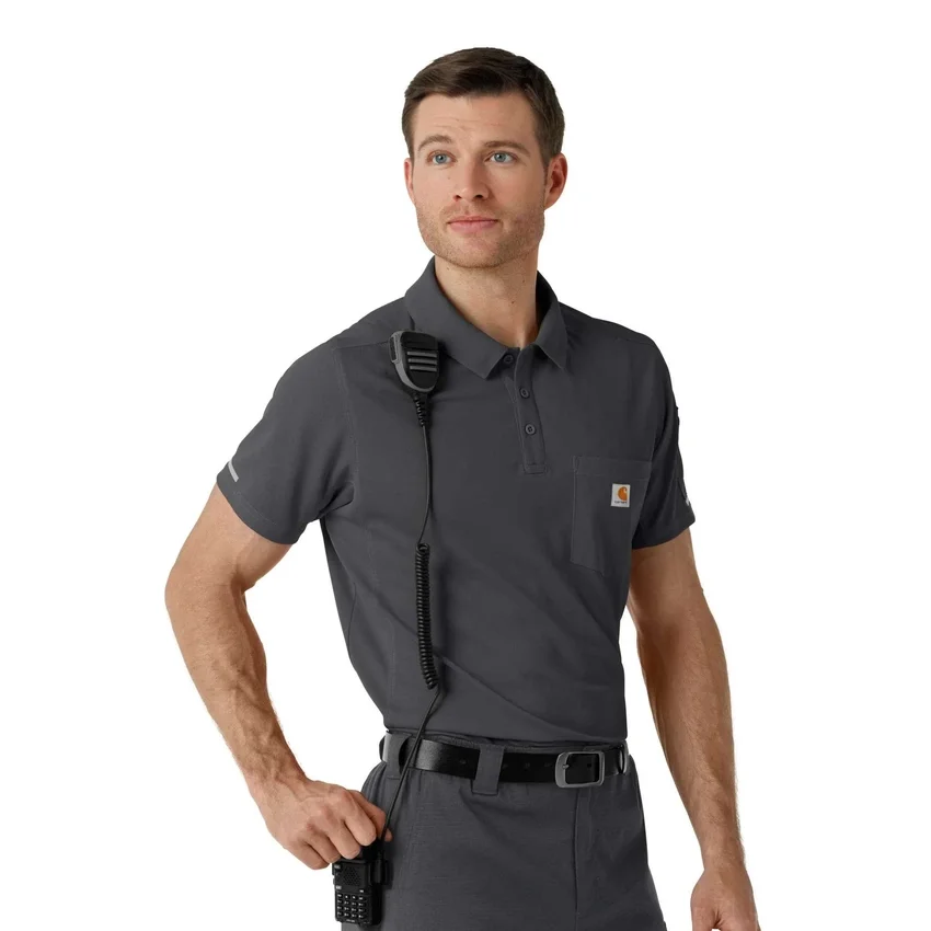 Rugged Flex® Rscu Ελαφρύ Πολό με Κοντά Μανίκια για Ιατρική Χρήση