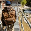 Σακίδιο πλάτης 40L από νάιλον με κλείσιμο τύπου roll-top