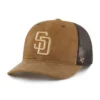 San Diego Padres '47 Βαμμένο καπέλο Trucker, χαλαρή εφαρμογή