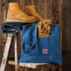 Τσάντα τύπου tote από τζιν 18L