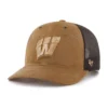 Wisconsin Badgers '47 Βαμμένο καπέλο Trucker, χαλαρή εφαρμογή