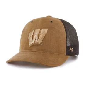 Wisconsin Badgers '47 Βαμμένο καπέλο Trucker, χαλαρή εφαρμογή